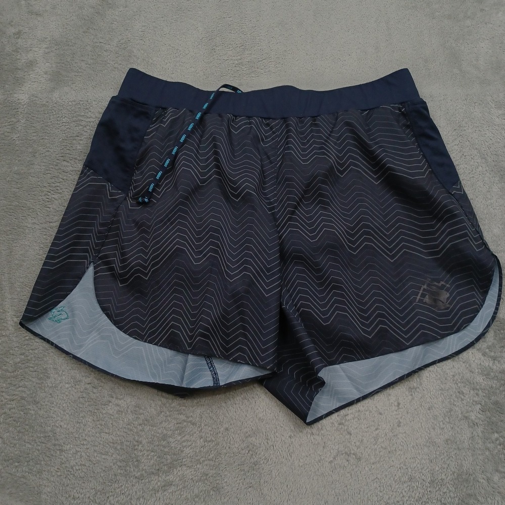 Rabbit Shorts Womens Large Blue Outdoor Running Activewear Drawstring Pocket